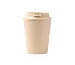 Стакан OKLAN/ОКЛАН с полипропиленовым корпусом и крышкой, бежевый