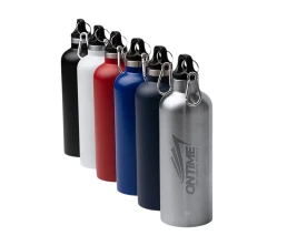 Бутылка LUWAK/ЛЮВАК из переработанной нержавеющей стали с карабином, черный