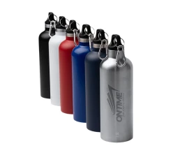 Бутылка LUWAK/ЛЮВАК из переработанной нержавеющей стали с карабином, синий нейви