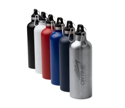 Бутылка LUWAK/ЛЮВАК из переработанной нержавеющей стали с карабином, красный