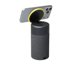 Колонка с беспроводной Magsafe-зарядкой для смартфона и наушников «Мьюзик», 15 Вт, черный