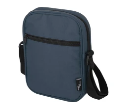 Байрон сумка через плечо из переработанных материалов по стандарту GRS объемом 2 л - Серо-синий