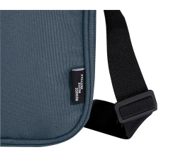 Байрон сумка через плечо из переработанных материалов по стандарту GRS объемом 2 л - Серо-синий