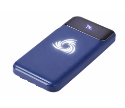 Внешний беспроводной аккумулятор c QC/PD «Арти», 10000 mAh, темно-синий