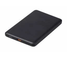 Внешний аккумулятор с QC/PD «Шарп», 5000 мАч, черный