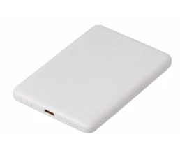 Внешний аккумулятор с QC/PD «Шарп», 5000 мАч, белый