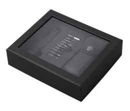 Универсальный мультитул с битами в подарочной упаковке с окном «Шэйп» , черный