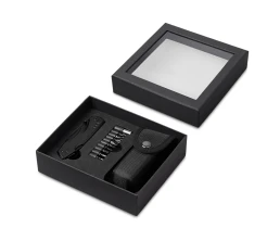 Универсальный мультитул с битами в подарочной упаковке с окном «Шэйп» , черный