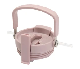 Термостакан Bronx/Бронкс объемом 900 мл из меди и переработанной нержавеющей стали, сертифицированной по стандарту RCS, с вакуумной изоляцией и крышкой с двойной функцией - Пыльно-розовый