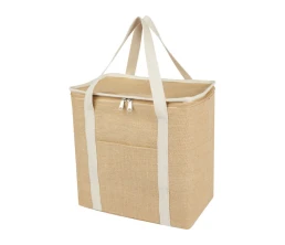 Эко-сумка Джута 19 л из джута плотностью 300 г/м2, белый/натуральный