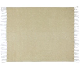 Долли плед из переработанного материала GRS, бежевый