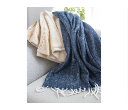 Долли плед из переработанного материала GRS, бежевый