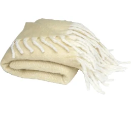 Долли плед из переработанного материала GRS, бежевый