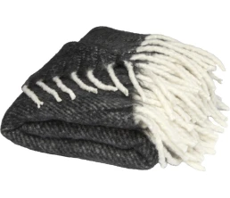 Долли плед из переработанного материала GRS, черный