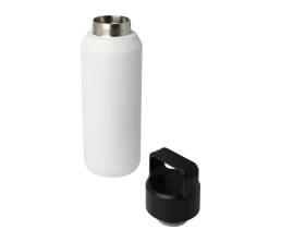 Бутылка для воды с вакуумной изоляцией Astra/Астра объемом 600 мл из меди и переработанной нержавеющей стали, сертифицированной по стандарту RCS, белый