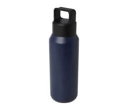 Бутылка для воды с вакуумной изоляцией Astra/Астра объемом 600 мл из меди и переработанной нержавеющей стали, сертифицированной по стандарту RCS, темно-синий