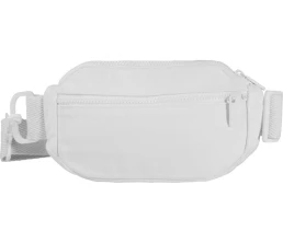 Кресент сумка через плечо Aware™ плотностью 500 г/м² из переработанного материала, белый