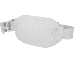 Кресент сумка через плечо Aware™ плотностью 500 г/м² из переработанного материала, белый