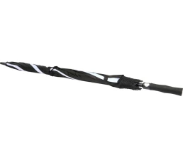 Джефф 30-дюймовый ветрозащитный зонт-трость, белый/черный