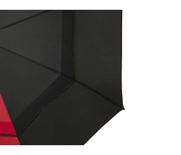 Джефф 30-дюймовый ветрозащитный зонт-трость, красный/черный