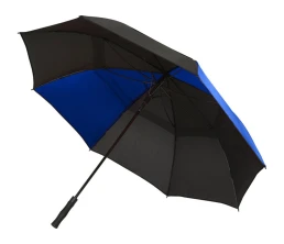 Джефф 30-дюймовый ветрозащитный зонт-трость, королевский синий/черный