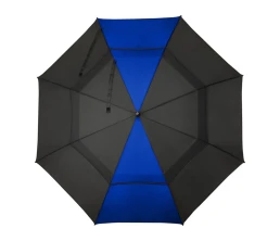 Джефф 30-дюймовый ветрозащитный зонт-трость, королевский синий/черный