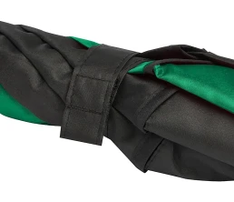 Джефф 30-дюймовый ветрозащитный зонт-трость, зеленый/черный