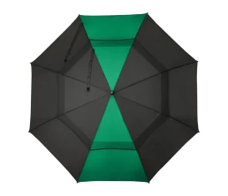 Джефф 30-дюймовый ветрозащитный зонт-трость, зеленый/черный