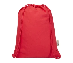 Oregon Blend сумка на шнурке из переработанного материала сертифицированного согласно GRS, плотностью 140 г/м², объемом 5 л - Красный