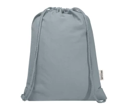 Oregon Blend сумка на шнурке из переработанного материала сертифицированного согласно GRS, плотностью 140 г/м², объемом 5 л - Серый