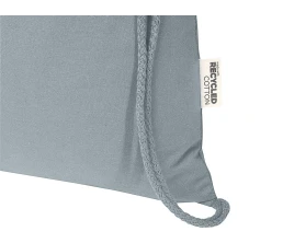 Oregon Blend сумка на шнурке из переработанного материала сертифицированного согласно GRS, плотностью 140 г/м², объемом 5 л - Серый