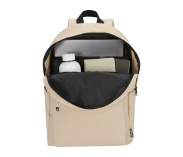 Байрон рюкзак для 14-дюймового ноутбука объемом 16 л, изготовленный из переработанных материалов по стандарту GRS, бежевый