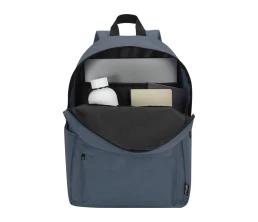 Байрон рюкзак для 14-дюймового ноутбука объемом 16 л, изготовленный из переработанных материалов по стандарту GRS, серо-синий