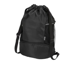 Nomad спортивная сумка из переработанного материала GRS с завязками и нижним отделением на 18 л, черный