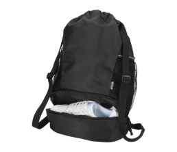 Nomad спортивная сумка из переработанного материала GRS с завязками и нижним отделением на 18 л, черный