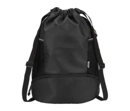 Nomad спортивная сумка из переработанного материала GRS с завязками и нижним отделением на 18 л, черный
