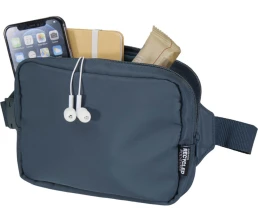 Трип Эви дорожная сумка через плечо из переработанного материала GRS объемом 1 л, серо-синий