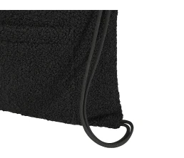 Шерпа рюкзак со шнурком из переработанной шерпы GRS объемом 9 л, черный