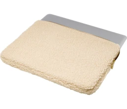 Шерпа чехол для 13-дюймового ноутбука объемом 2 л из шерпы, переработанной по стандарту GRS, бежевый