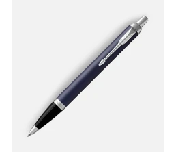 Ручка шариковая Parker IM Core Matte Blue CT, темно-синяя с черным