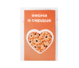 Смоляной стикерпак-открытка, 1 стикер с фоновой запечаткой, 3 см
