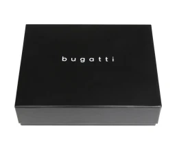 Портмоне для кредитных карт BUGATTI КОМЕТА | COMET, с защитой данных RFID, черное, натуральная воловья кожа, 10,2х0,2х8,2 см