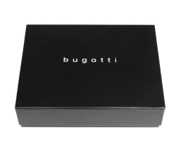 Портмоне для кредитных карт BUGATTI ЧЕРНАЯ МАГИЯ | BLACK MAGIC, с защитой данных RFID, черное, натуральная кожа козы, 10х0,5х7 см