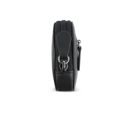 Ключница BUGATTI ЧЕРНАЯ МАГИЯ | BLACK MAGIC, черная, натуральная кожа козы, 11х2х7 см