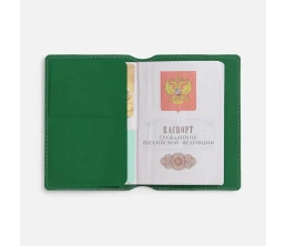 Обложка для паспорта Detalli, зеленая
