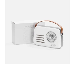 Bluetooth-колонка с радио Retronica, белая
