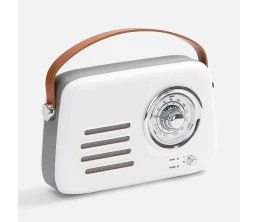 Bluetooth-колонка с радио Retronica, белая