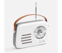 Bluetooth-колонка с радио Retronica, белая