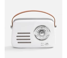 Bluetooth-колонка с радио Retronica, белая