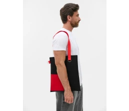 Шопер Onlook, черный с красным